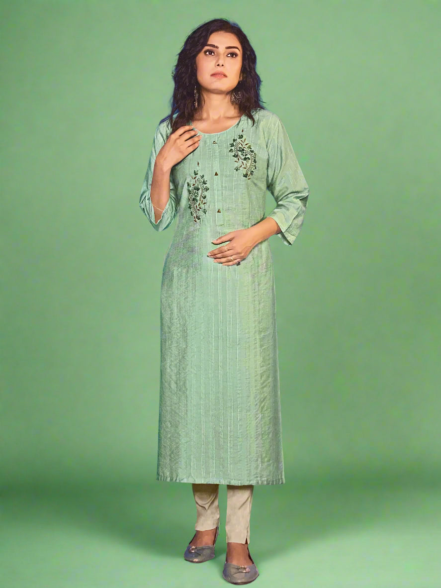 Pastel Green Kurti