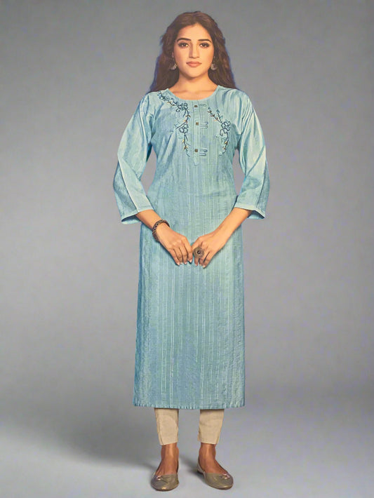 Pastel Blue kurti