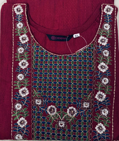 Maroon A Line Kurti