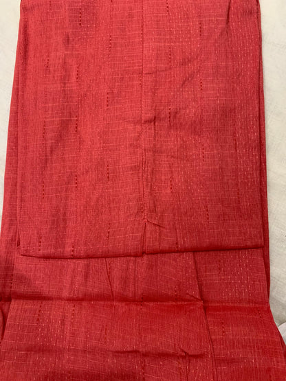 Peach A line straight cut kurti